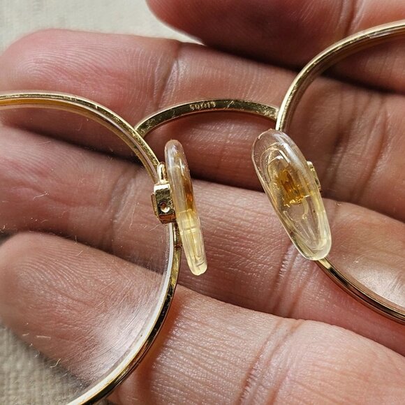 Vintage Loxuttica Women Eyeglasses Frame GOLDELETROPLATED Glasses Frame Italy